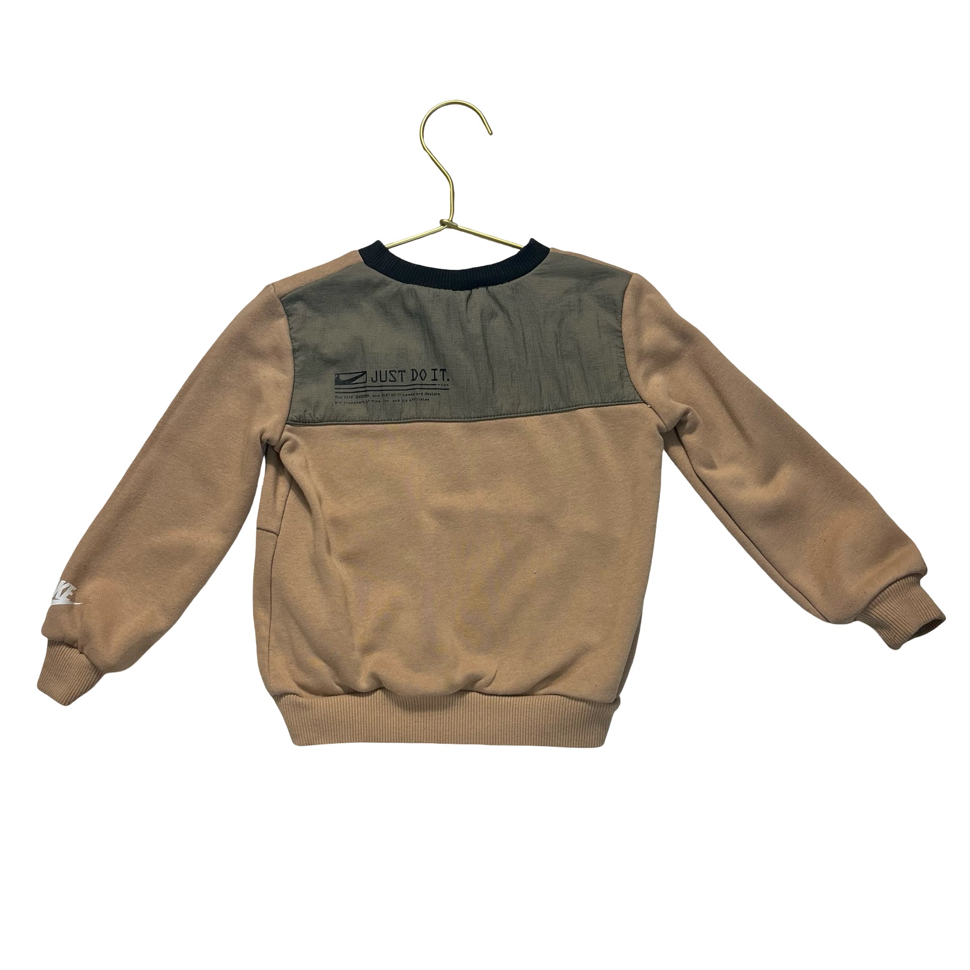 Nike Tan & Olive Pocket  Sweatshirt - Size 2T