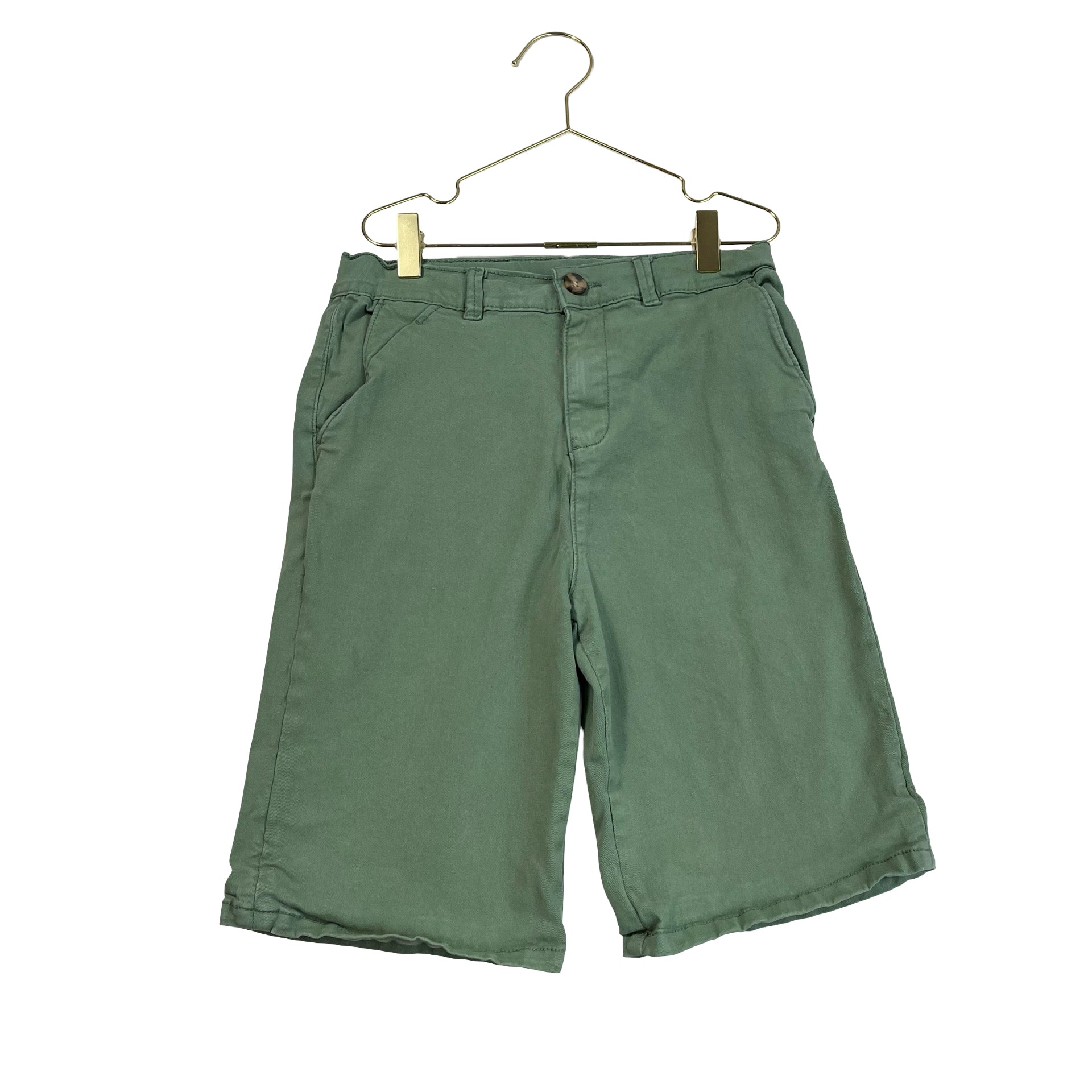 Lefties Olive Green Chino Shorts - Size 11/12