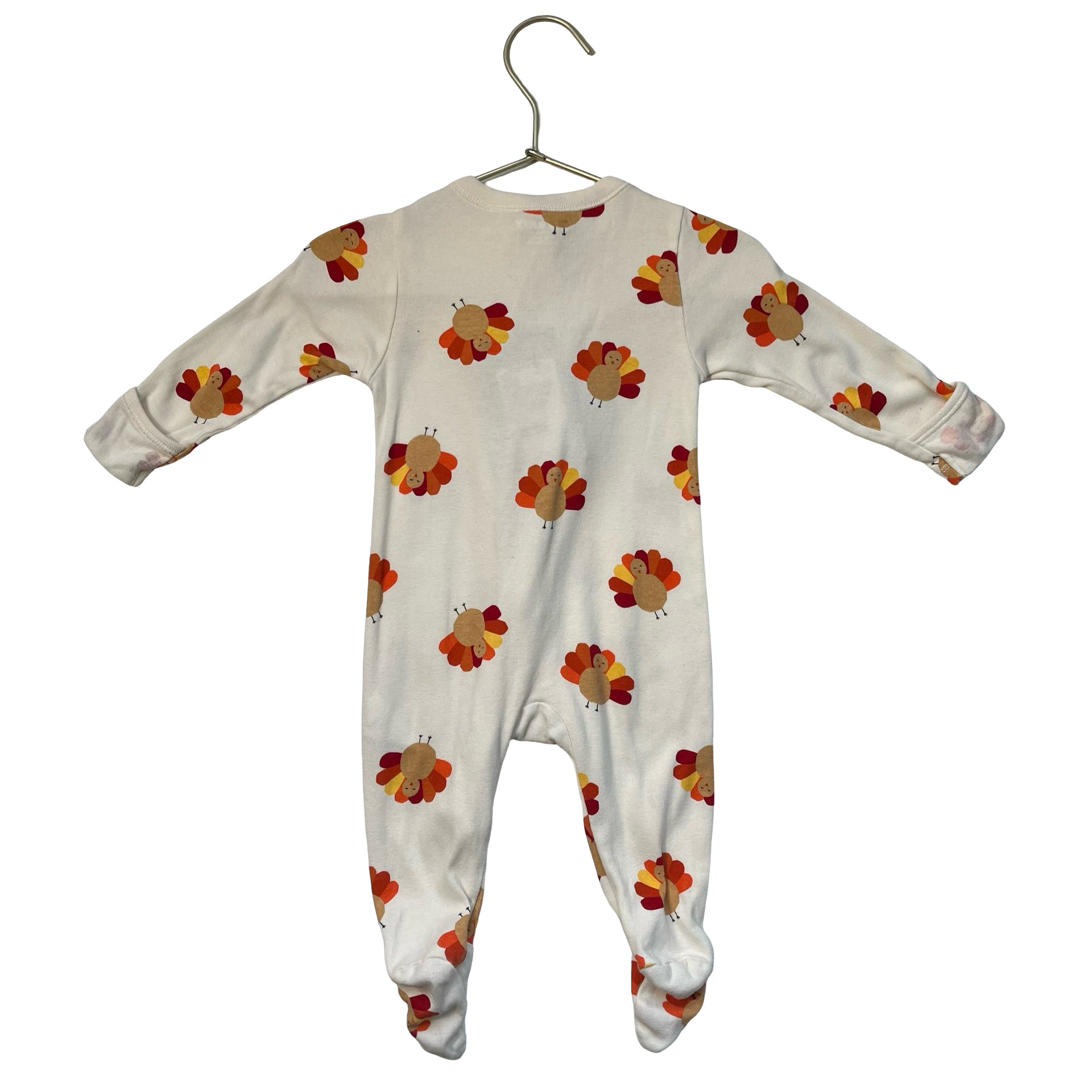 Old Navy Ivory Turkey One Piece - Size 3-6 Months