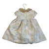 Janie and Jack Ivory & Gold Floral Brocade Faux Fur Collar Dress - Size 18-24 Mo