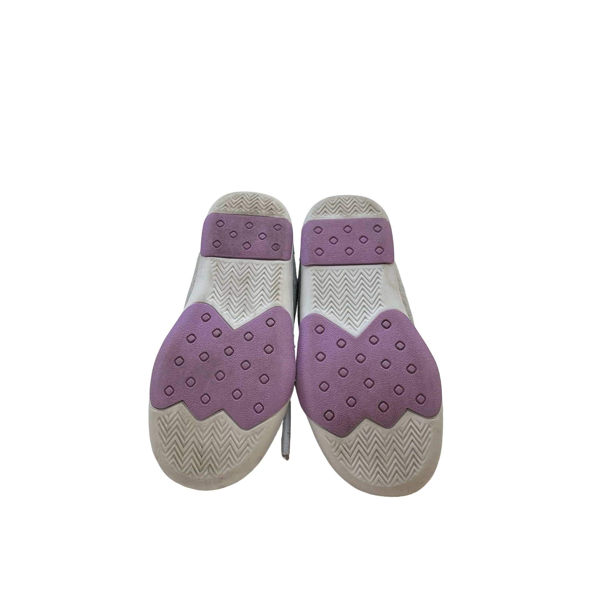 Tucker & Tate Gray & Purple Velcro Sneakers - Size 11
