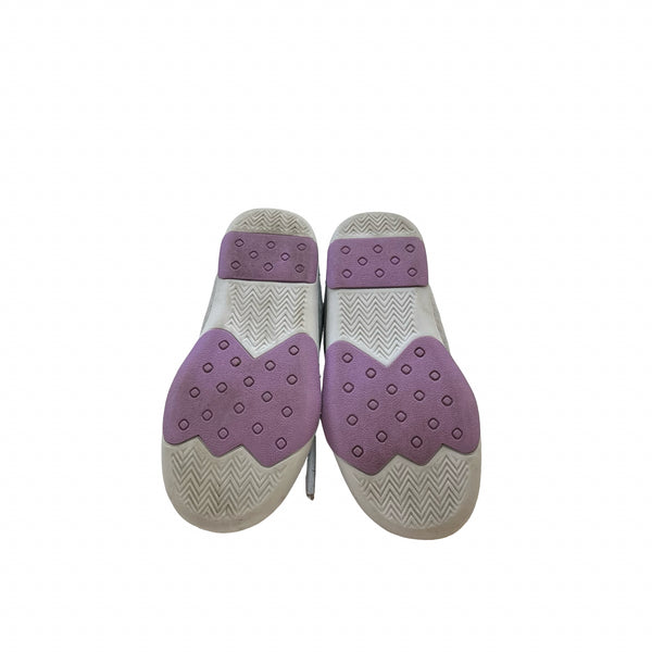 Tucker & Tate Gray & Purple Velcro Sneakers - Size 11