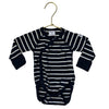 Polarn O. Pyret Navy & White Striped Onesie Bodysuit - Size 1-2 Mo