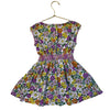 Mini Boden Purple, Yellow, Orange Flower Print Dress - Size 3-4Y