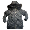Appaman Fleece-Lined Black Hooded Puffer Jacket - Size 6
