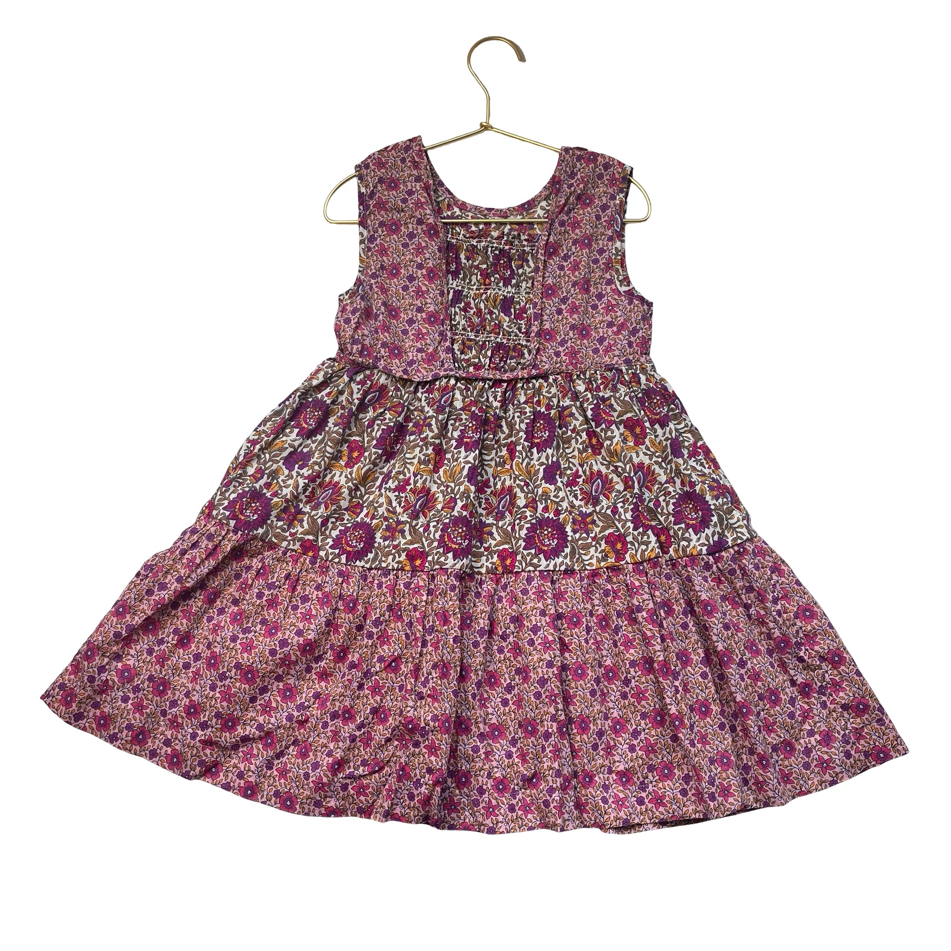 Monoprix Purple & Multi-Color Mixed Floral Dress - Size 6