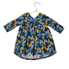 April's Bloom Navy, Teal & Yellow Leaf Pattern Dress - Size 18-24 Months