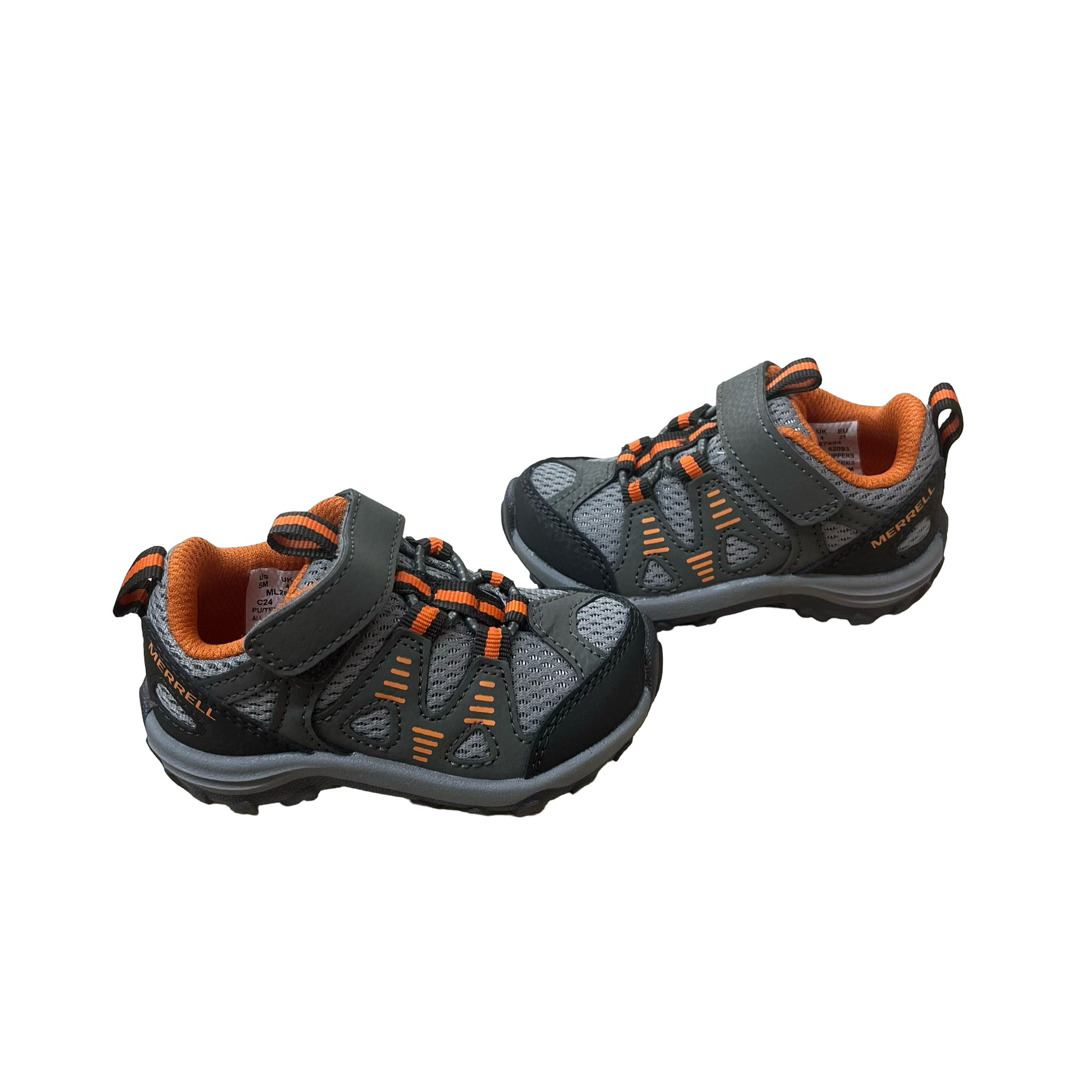 Merrell 'Trailchaser' Gray & Orange Sneakers New in Box - Size 5