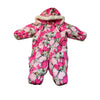Kerry Baby Pink Butterfly Bunting, Faux Fur Trim - Size 68 (6 Mo)