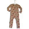 Kyte Peach Print Peach One-Piece PJs - Size 18-24 Mo