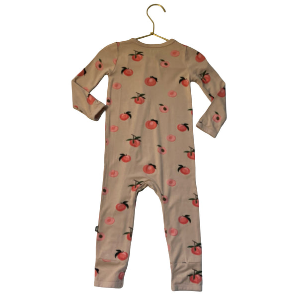Kyte Peach Print Peach One-Piece PJs - Size 18-24 Mo