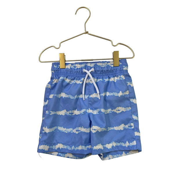 Children's Place Blue Tie-Dye Swim Shorts - Size S 5-6