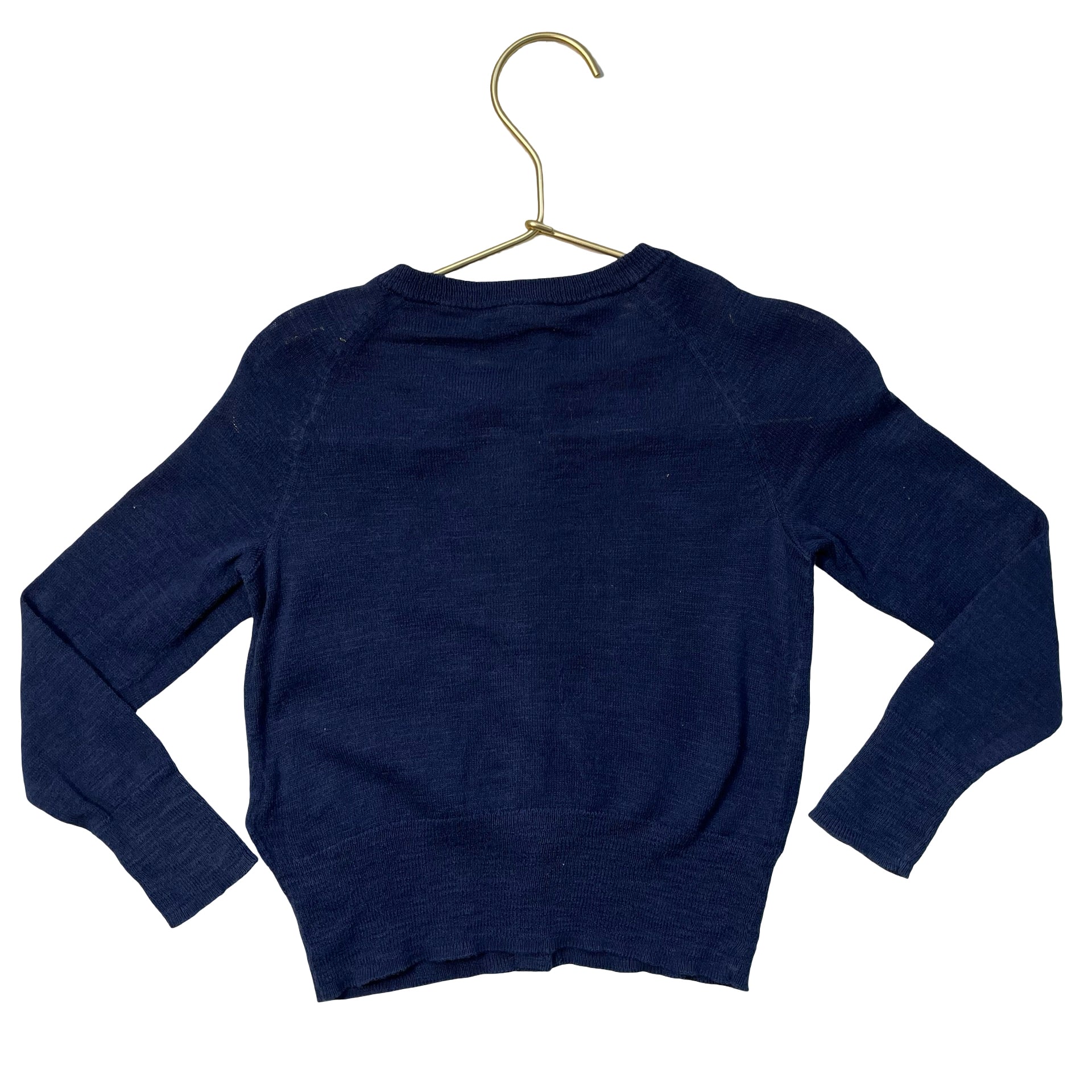 Crewcuts Navy Lightweight Cotton Cardigan Sweater - Size 3