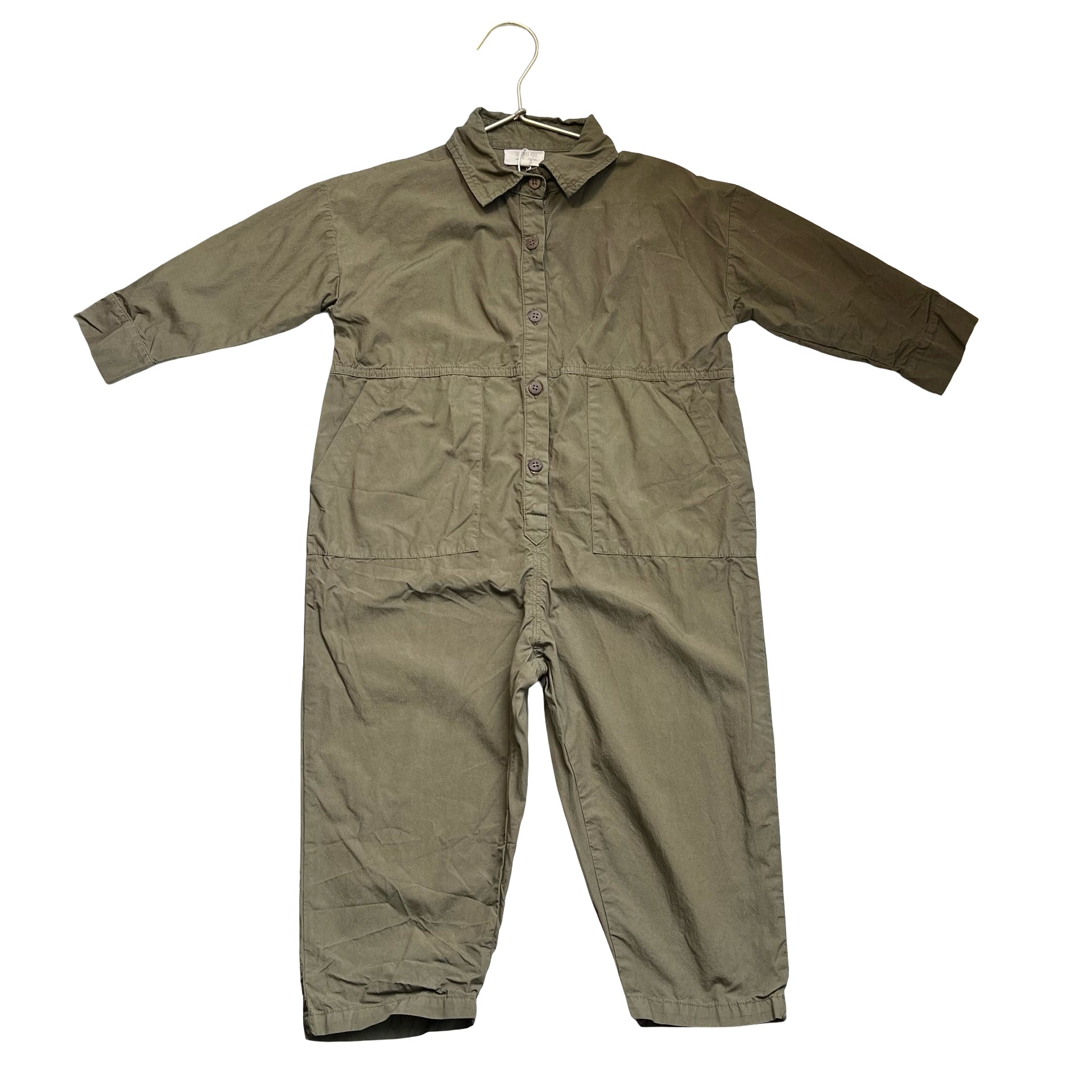 The Simple Folk Olive Green Jumpsuit - Size 2-3