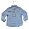 Zara Blue & White Striped Button Down Shirt - Size 18-24 Mo