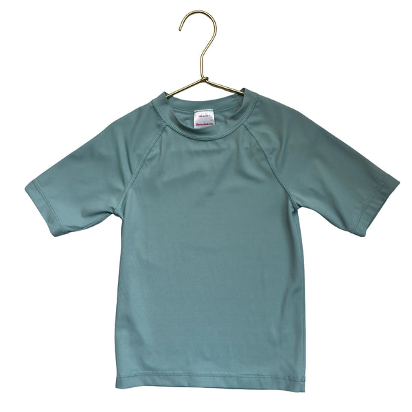 Hanna Andersson Light Teal Rash Guard - Size 4