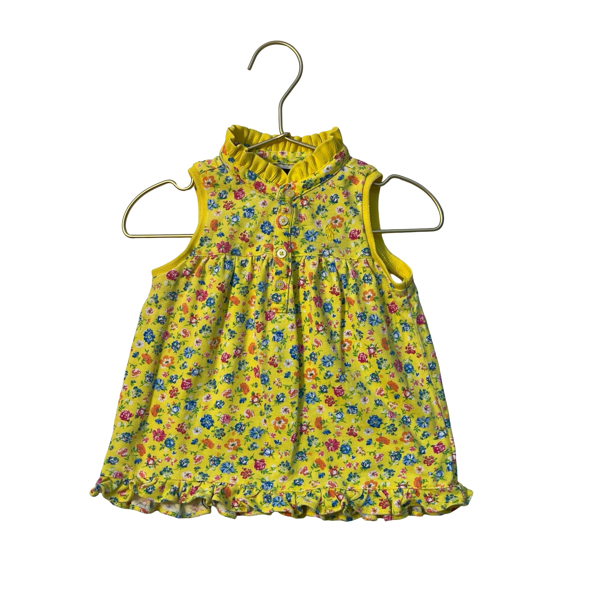 Ralph Lauren Yellow Floral Shirt - Size 18 Mo
