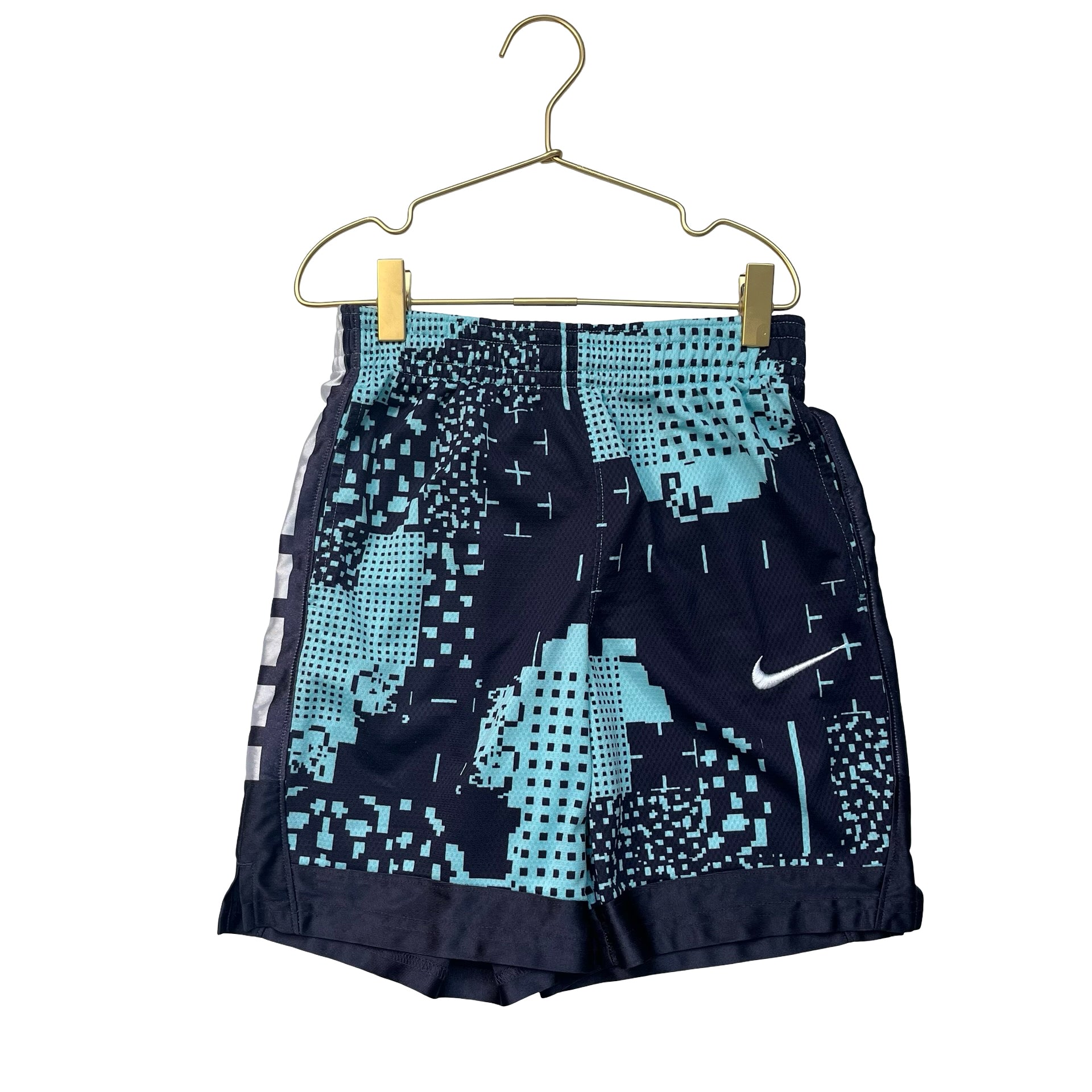 Nike Light Teal & Black Print Athletic Shorts - Size M 10-12