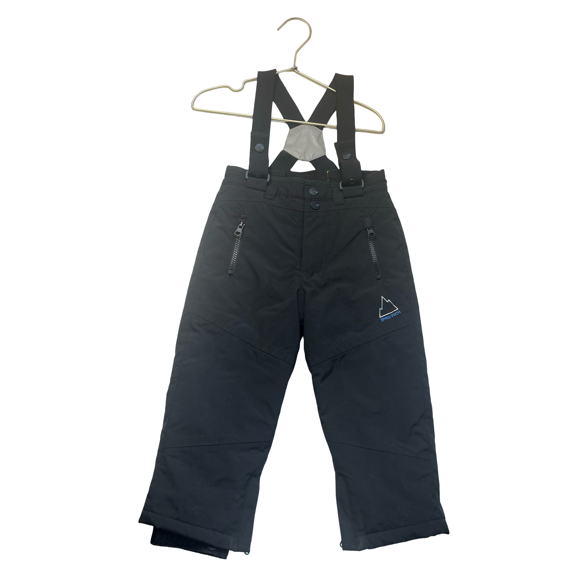 Zara ZPro-Tech Black Suspender Snow Pants - Size 2-3