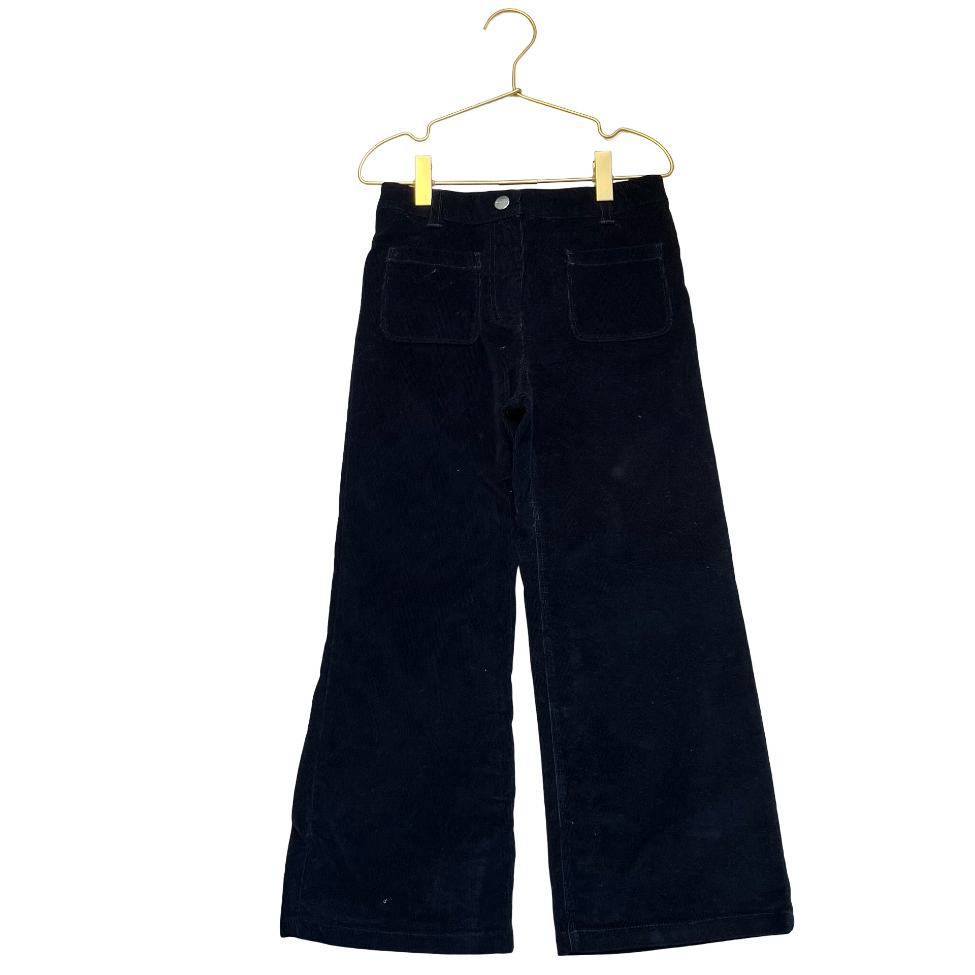 Jacadi Navy Wide- Leg Corduory Pants - Size 8A