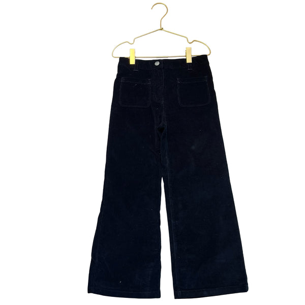 Jacadi Navy Wide- Leg Corduory Pants - Size 8A
