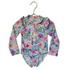 Little Me Pastel Flower Print Swim Suit - Size 3T