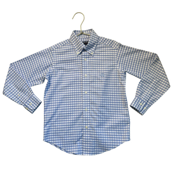 Brooks Brothers Blue Check 100% Linen Button Down Shirt - Size S 8