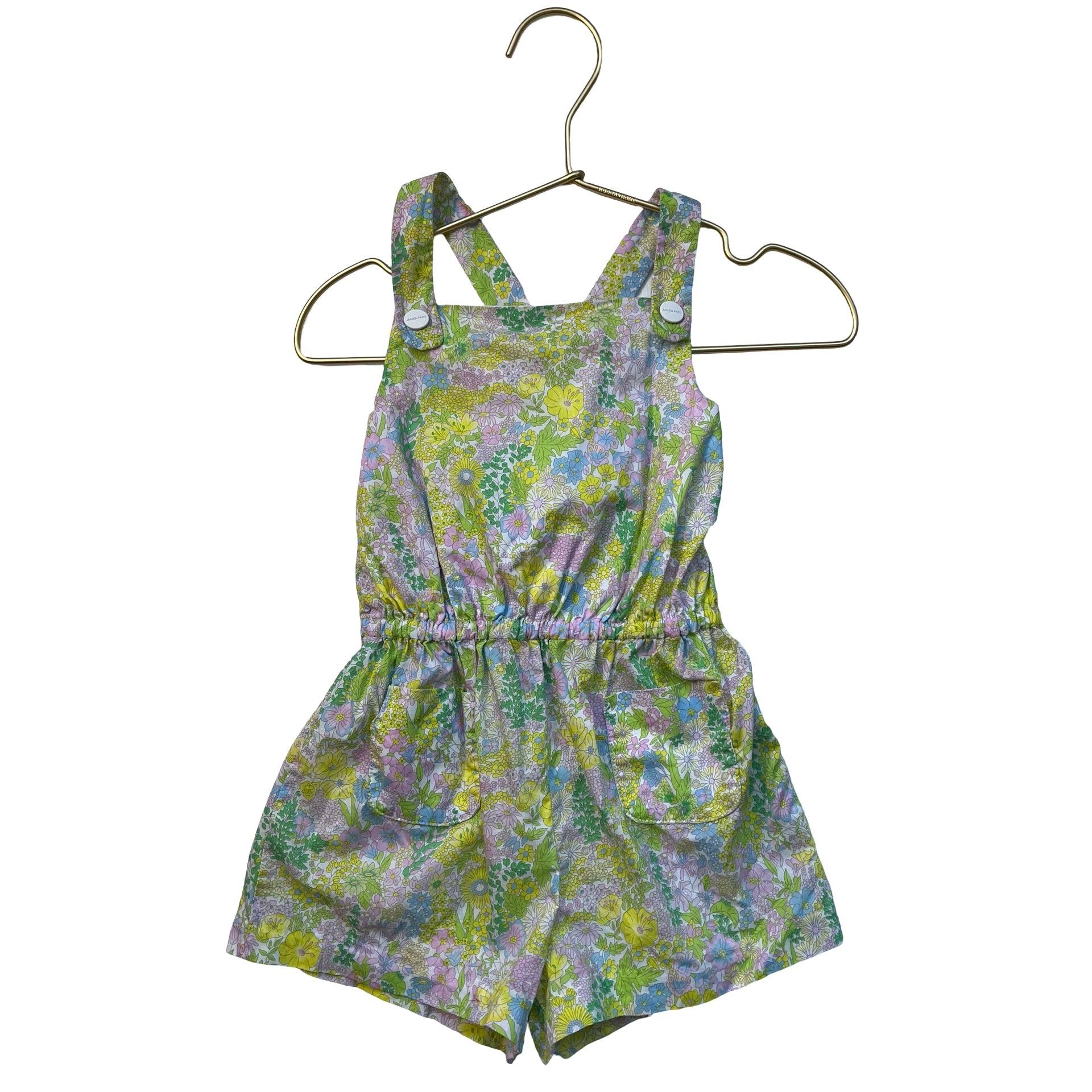 Jacadi Pastel Floral Romper - Size 3A