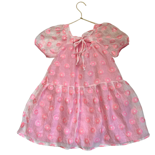 Lola & The Boys Pink Flower Print Dress - Size 6