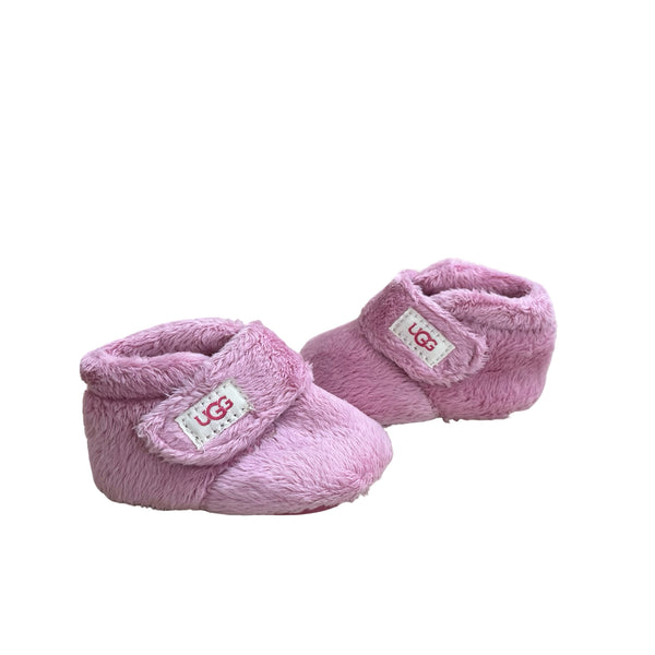 UGG Pink Fuzzy Soft-Sole Booties - Size 0-1