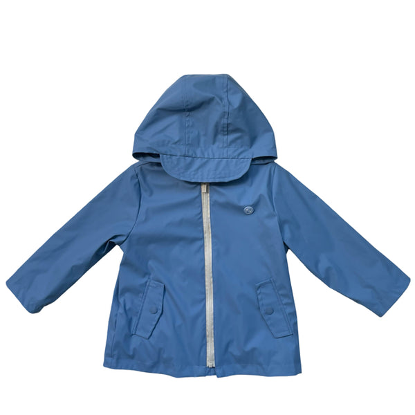 Mayoral Blue Hooded Rain Jacket - Size 18 Mo