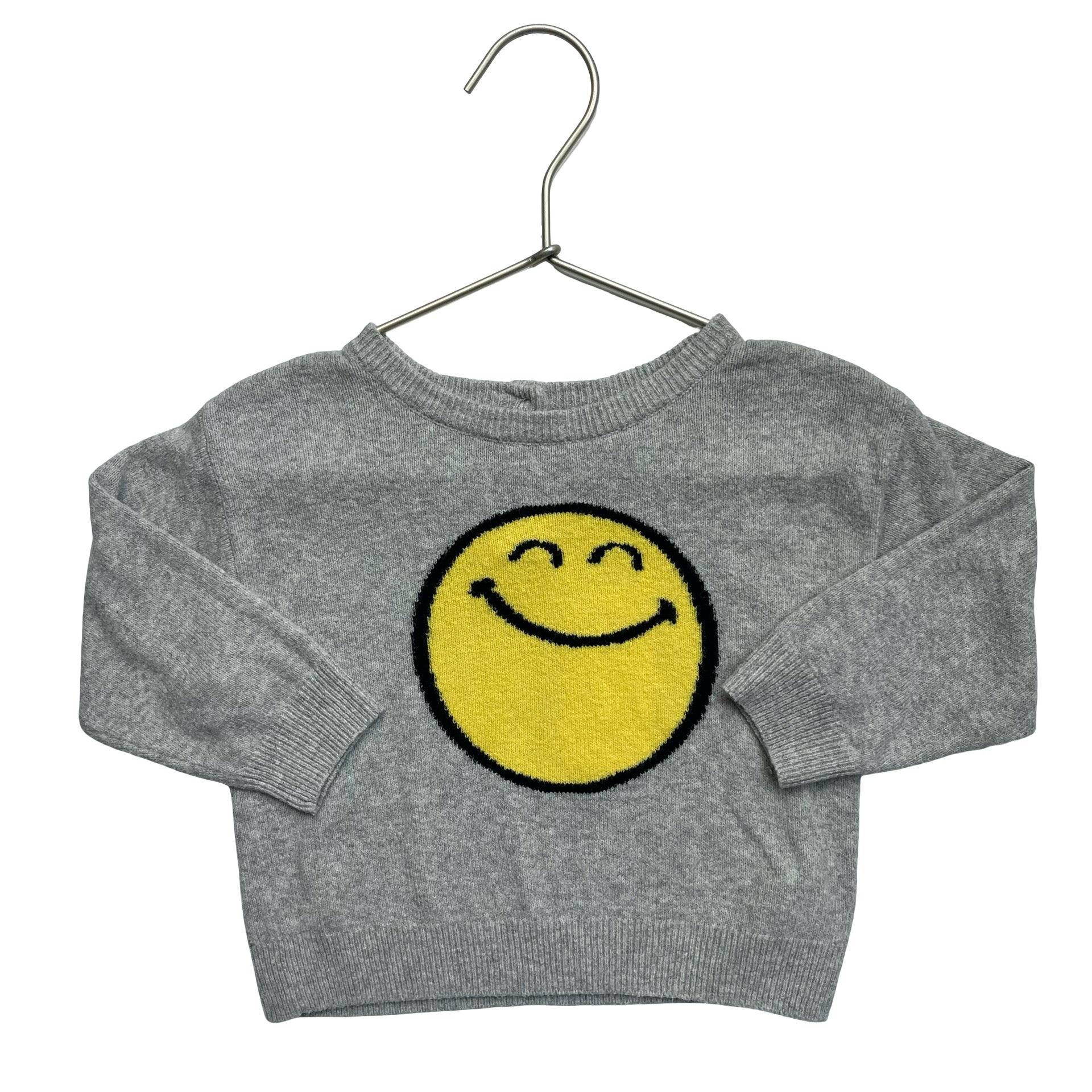 Baby Gap x Smiley World Gray Sweater - Size 12-18 Mo
