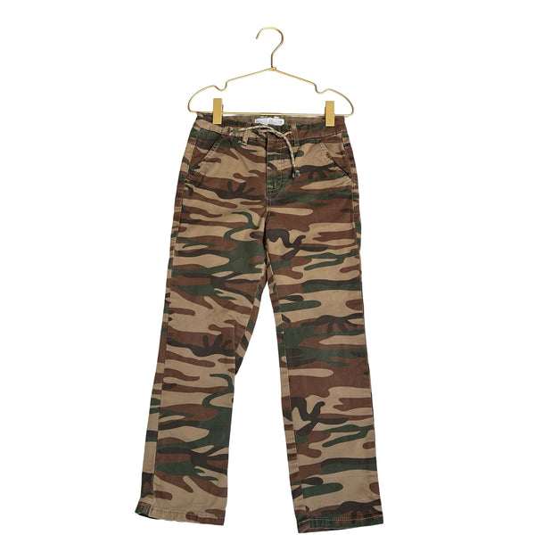 Zara Tan, Brown, Green Camouflage Pants - Size 7