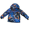 Reima Black, Blue, Orange Graphic Print Winter Jacket - Size 116 (6)