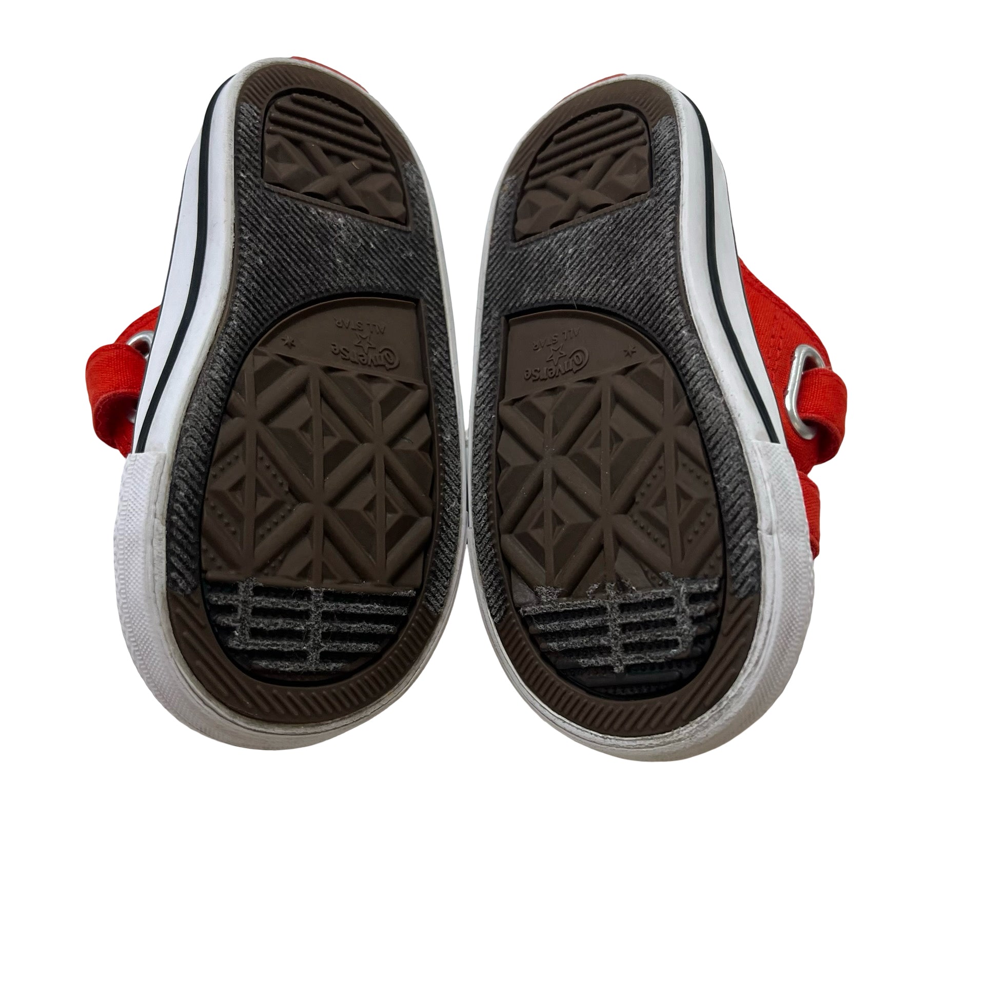 Converse All-Star Red Peanuts Velcro Sneakers - Size 5