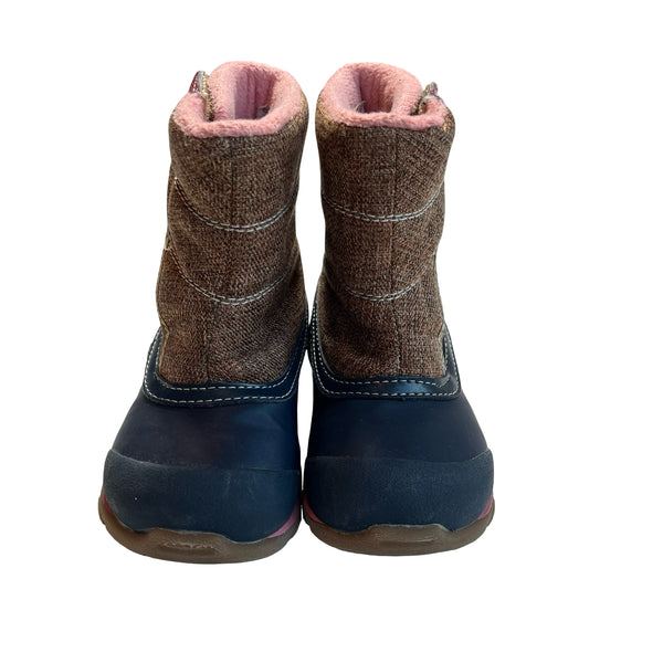 See Kai Run Navy, Tan, Pink Winter Boots - Size 7
