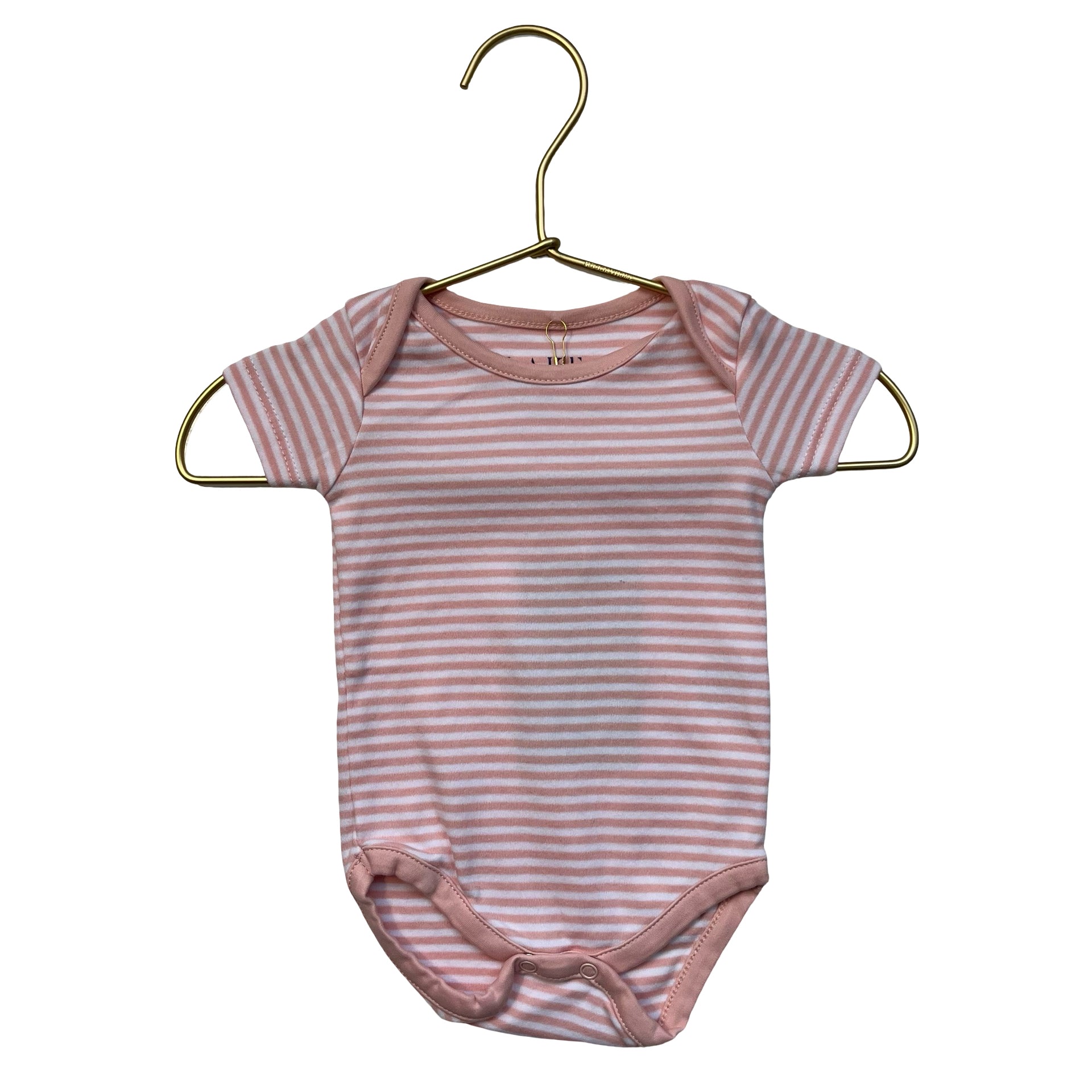 Lake Pink Striped Onesie Bodysuit - Size 0-3 Mo