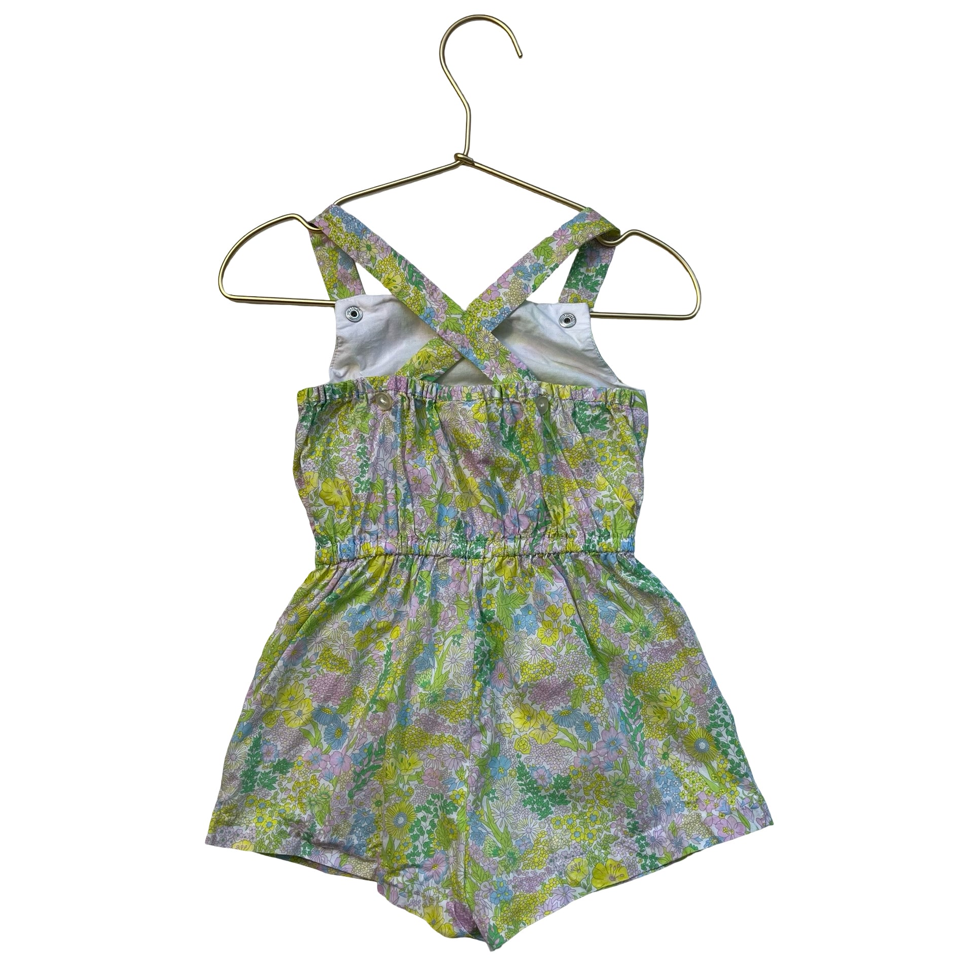 Jacadi Pastel Floral Romper - Size 3A