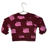 Hanna Andersson Burgundy & Pink Snail Print Sweatshirt - Size 2T