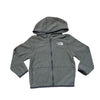 North Face Gray Fleece Hooded Lightweight Jacket - Size 18-24 Mo