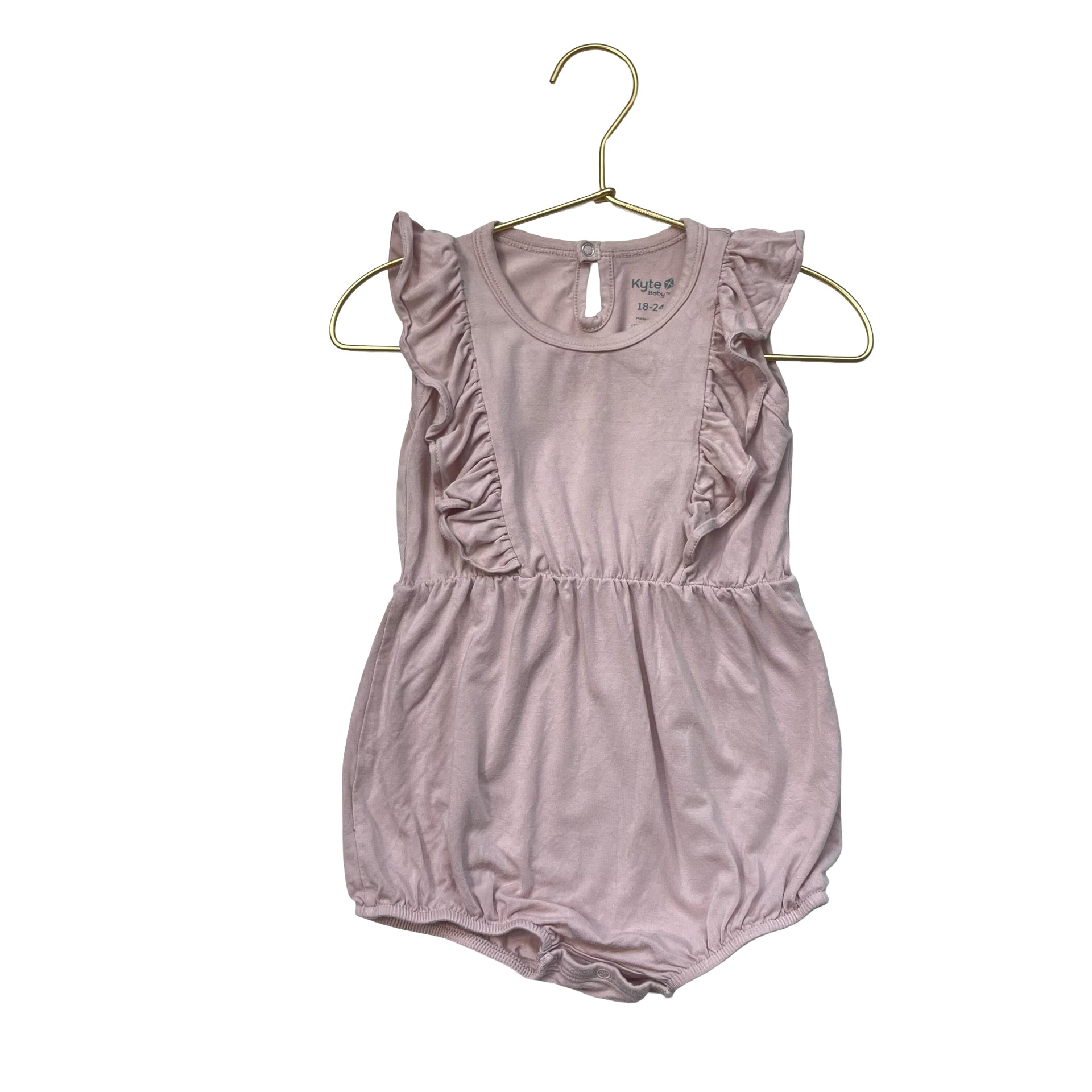 Kyte Pale Pink Bubble Romper - Size 18-24 Mo