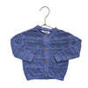 Fred & Flo Purple Crochet Cardigan Sweater - Size 9-12 Mo