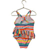 Cat & Jack Colorful Striped Swim Suit - Size 5T