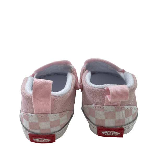Vans Pink Check Soft-Sole Shoes - Size 3