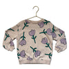 Zara Lavender Tulip Print Blush Sweatshirt - Size 3-4