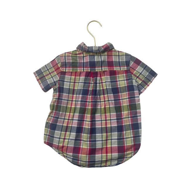 Ralph Lauren Madras Button Down Shirt - Size 2
