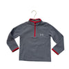 Under Armour Gray Fleece Quarter-Zip Pullover - Size 4