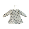 Miles The Label Ivory & Navy Heart Pattern Dress - Size 3 Mo