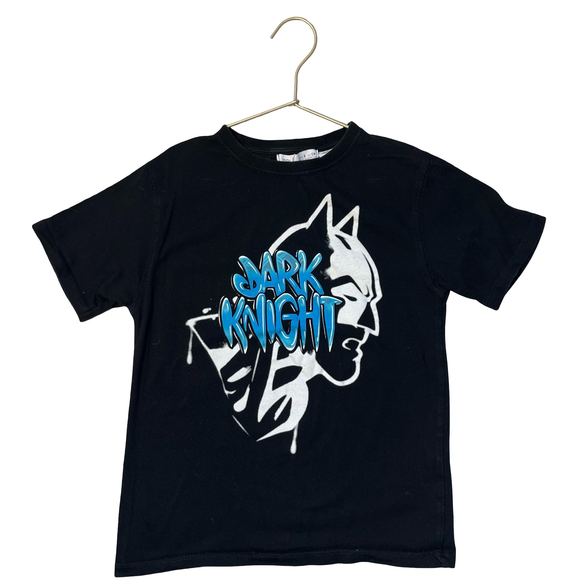 Zara x Batman Black 'Dark Knight' Graphic T-Shirt - Size 8