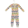 Hanna Andersson Ivory & Multi-Color Candy Print One-Piece PJs - Size 2T